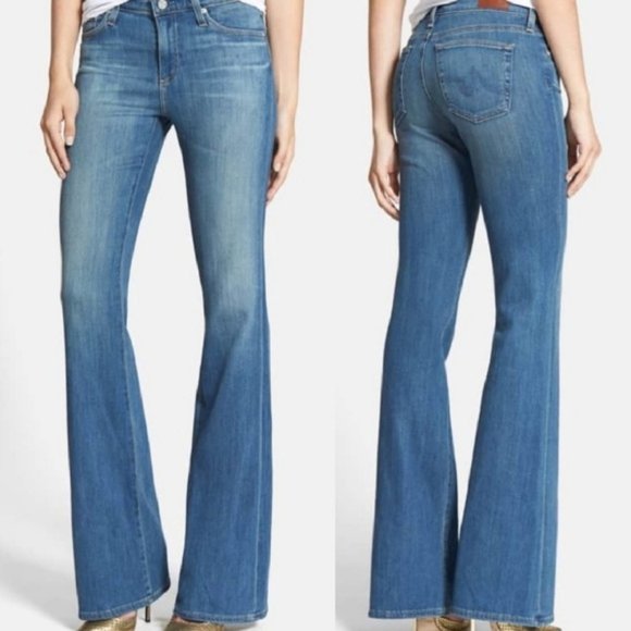 Womens AG Adriano Goldschmeid Black The Angel Bootcut Jeans 31 NWT $168 Womens AG Adriano Goldschmeid Black The Angel Bootcut Jeans 31 NWT $168